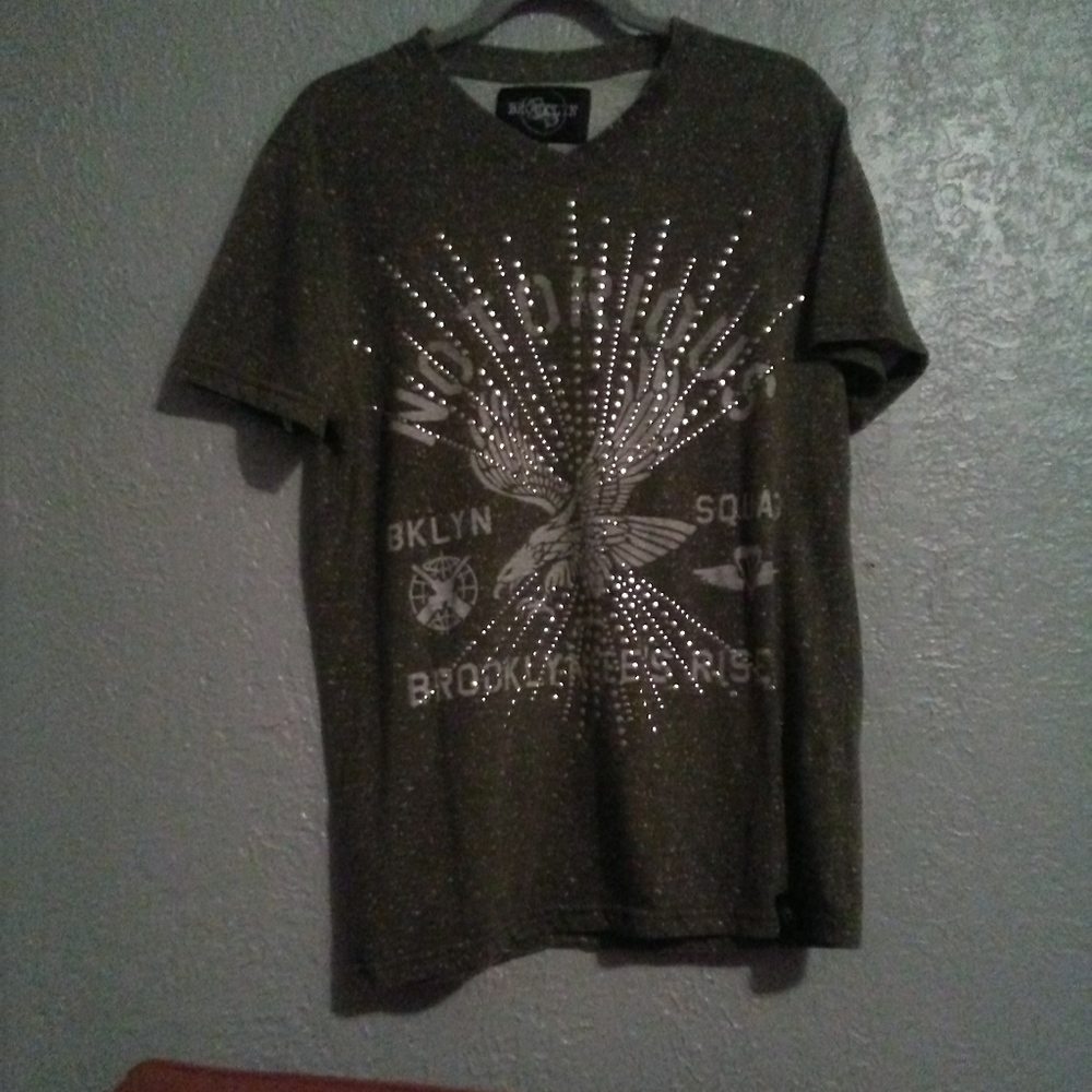 $5 Add-On Speckled Grey Brooklyn Tee T Shirt